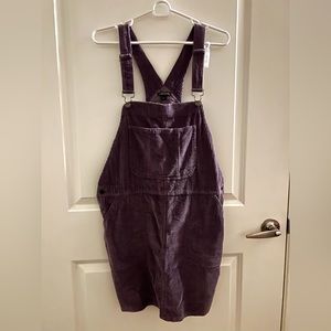 Wild Fable Purple Corduroy Overall Dress Size Large